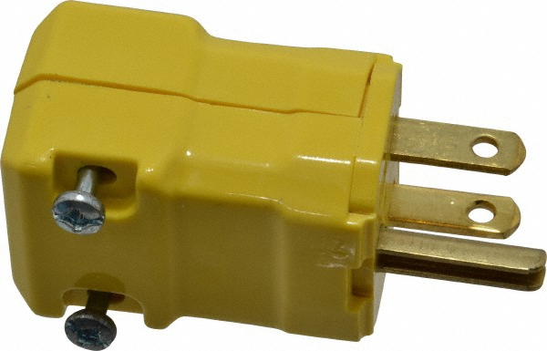 Hubbell HBL7515C Straight Blade Connector - 50 Amp, 10-50R, 125/250V, 3 Pole, Black