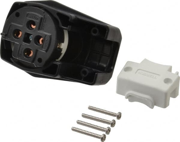 Hubbell Wiring Device-Kellems HBL9452C Straight Blade Plug: 14-50P, Black & White 