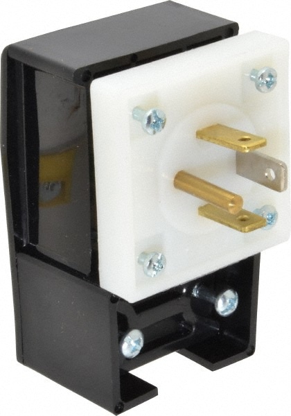 Hubbell Wiring Device-Kellems HBL8411C Straight Blade Plug: 14-20P, Black & White Image