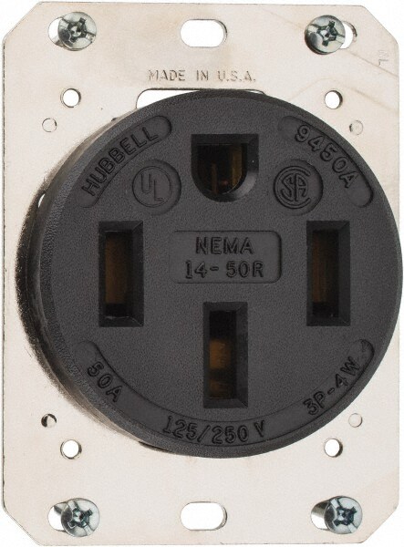 ELEGRP 50 Amp 125 250V NEMA 14 50R Flush Mount Power 47 OFF