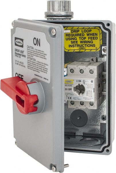 Cam & Disconnect Switch: Enclosed, 30 Amp, 600VAC