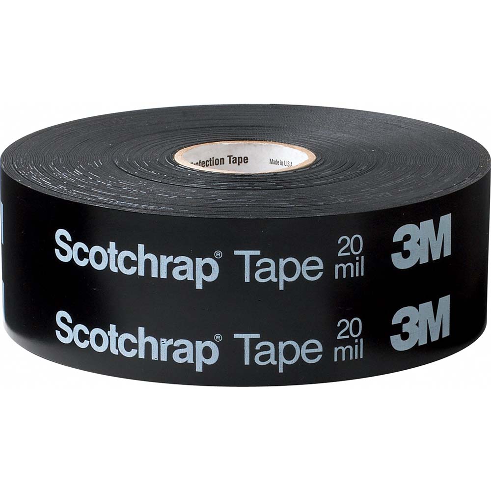 Electrical Tape: 2" Wide, 100' Long, 20 mil Thick, Black - -55 to 175 &deg; F Operating Temp, Series 51