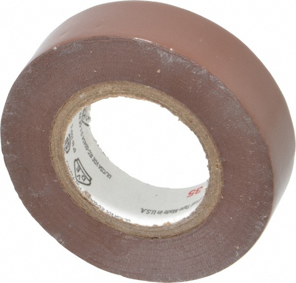 3M 1/2" x 20' x 7 mil Brown Vinyl Electrical Tape 54041207 MSC