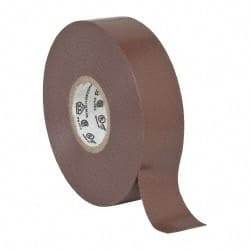 Electrical Tape: 3/4" Wide, 66' Long, 7 mil Thick, Brown