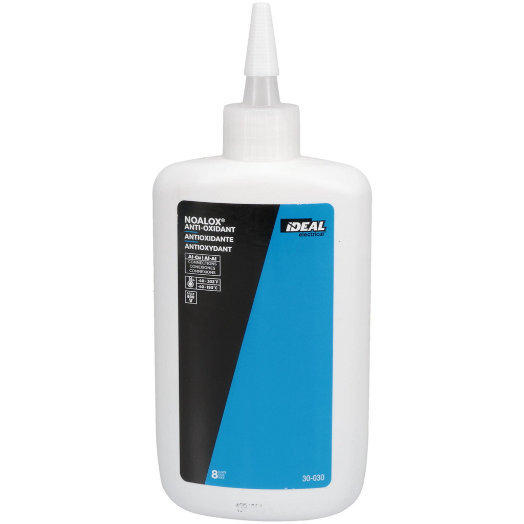 Ideal Industries Noalox Solid Paste Squeeze Bottle Anti-Oxidant Compound, 8 Ounces - 30-030