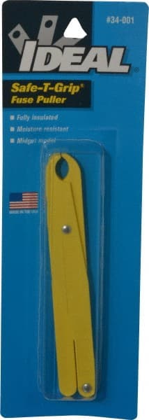 Small Brady 65279 5 Long Yellow Color Safe-T-Grip Fuse Puller 
