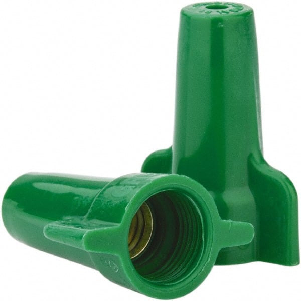 Ideal 30-092 Wing Twist-On Wire Connector: Green, Flame-Retardant, 2 AWG 