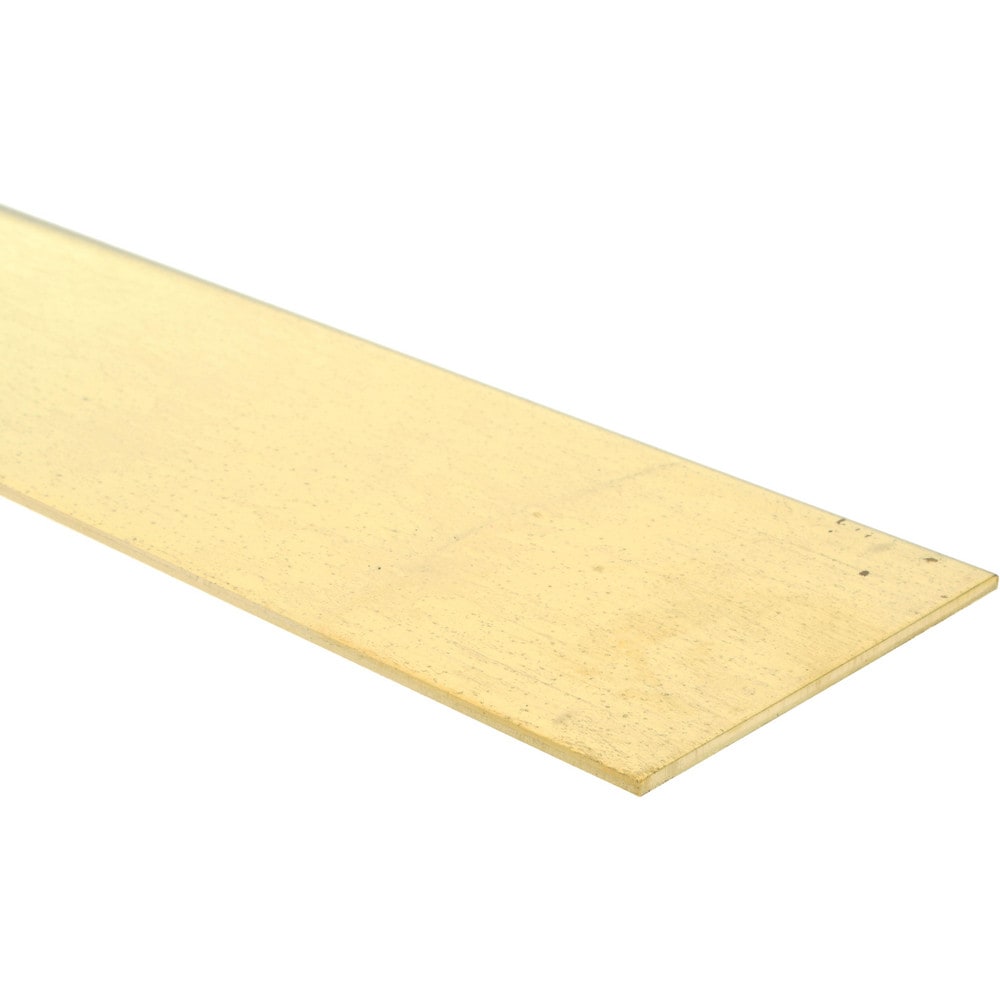 Made In Usa 0 064 Inch Thick X 2 Inch Wide X 12 Inch Long Brass Strip Msc Direct