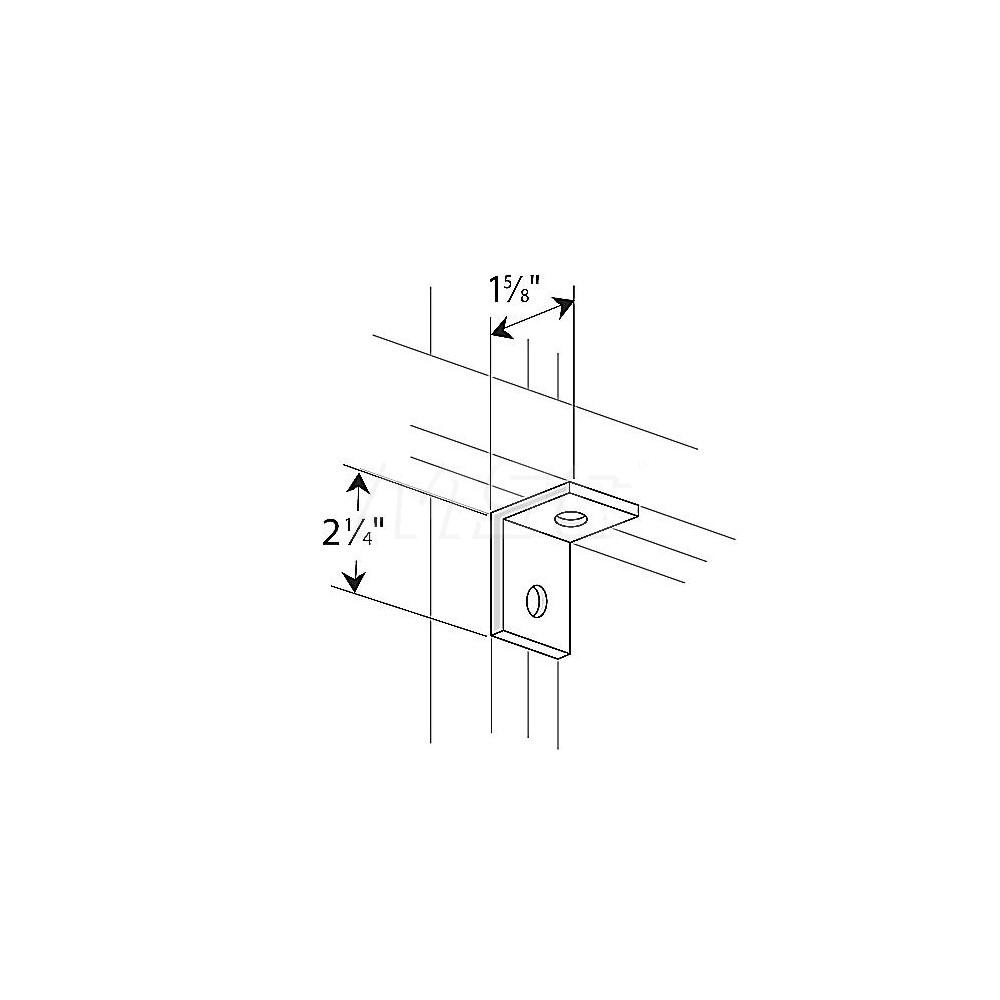 Thomas & Betts Zinc Dichromate Steel 90° Strut Fitting 54055330