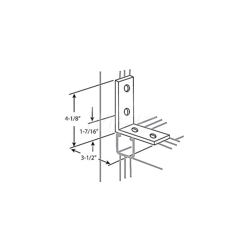 Thomas & Betts Zinc Dichromate Steel 90° Strut Fitting 54055363