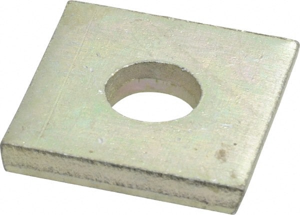 1/4" Square Strut Washers Non-slip Notched Zinc 25pcs 