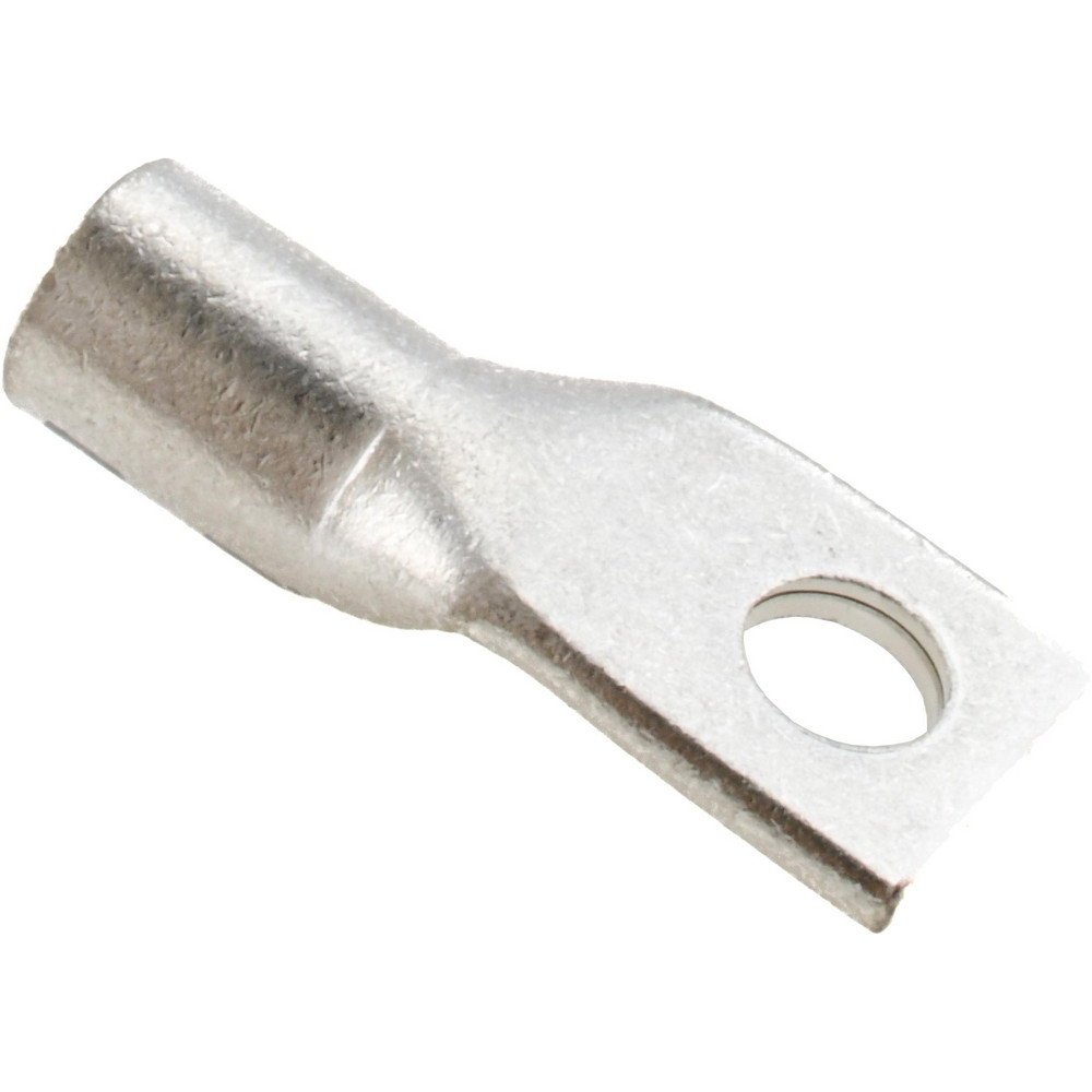 Square Ring Terminal: Non-Insulated, 4 AWG, Compression Connection