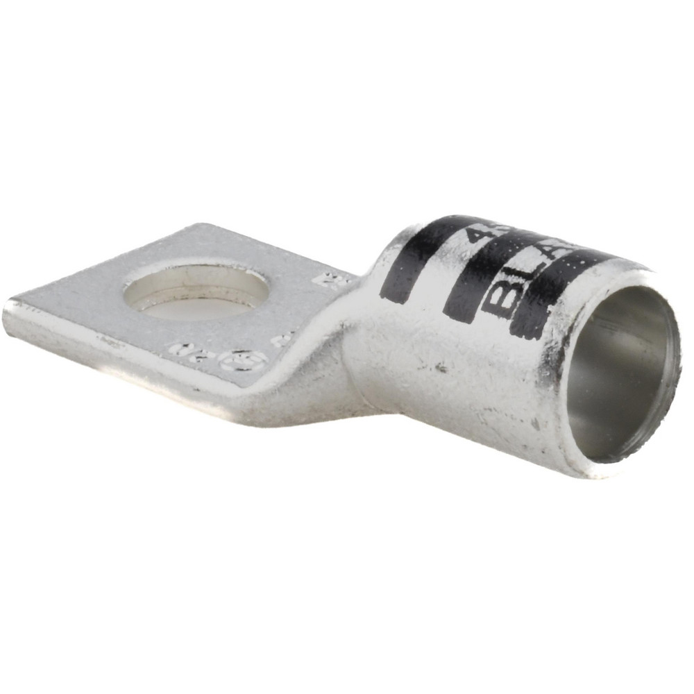 Square Ring Terminal: Non-Insulated, 2/0 AWG, Compression Connection
