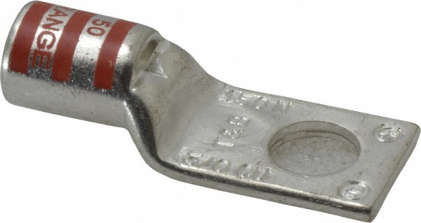 Rectangle Ring Terminal: Non-Insulated, 3/0 AWG, Compression Connection