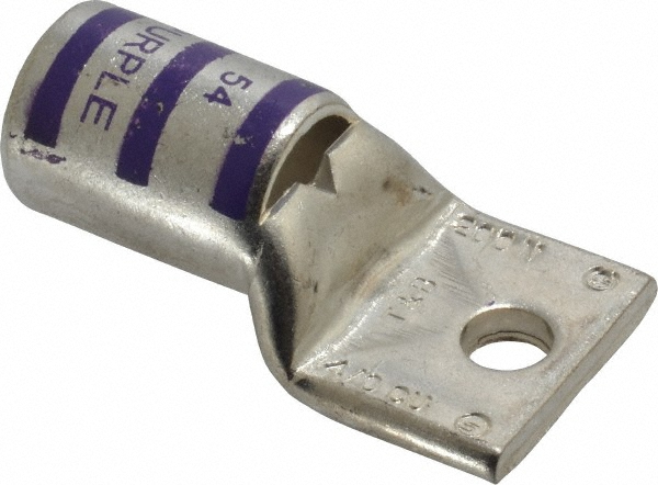 Rectangle Ring Terminal: Non-Insulated, 4/0 AWG, Compression Connection