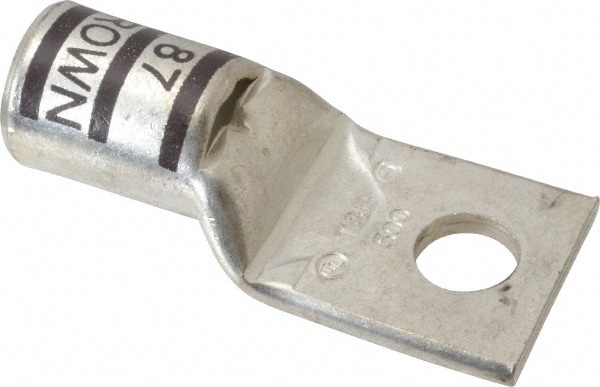 Square Ring Terminal: Non-Insulated, Compression Connection