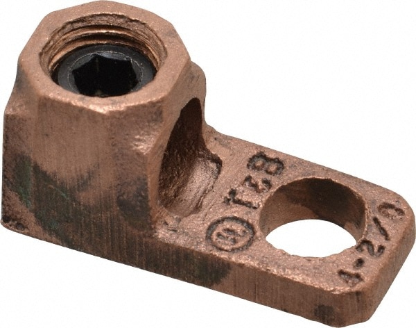 Panduit - Square Ring Terminal: Non-Insulated, 8 to 2 AWG, Lug Connection -  46795738 - MSC Industrial Supply