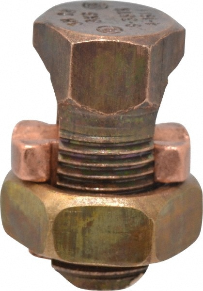 8 to 3 AWG, Copper Wire Compatible, Copper Alloy, Hex Split Bolt Connector