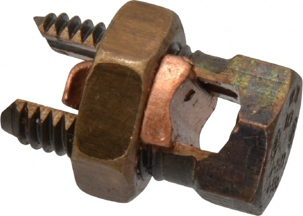 6 to 2 AWG, Copper Wire Compatible, Copper Alloy, Hex Split Bolt Connector