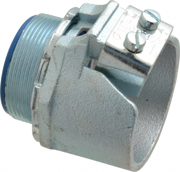 Thomas & Betts 3120 Conduit Connector: For FMC, Malleable Iron, 2" Trade Size Image