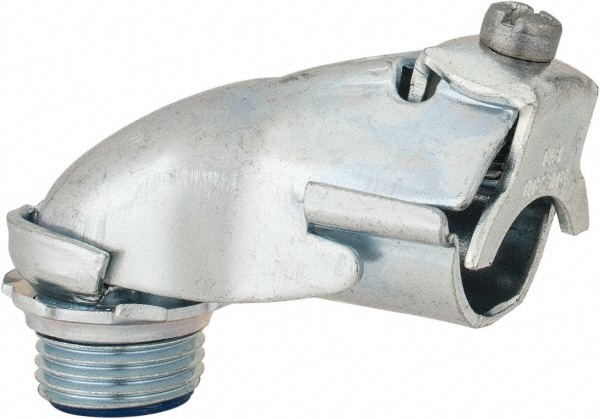 Conduit Connector: For FMC, Steel, 1/2" Trade Size