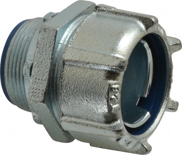 Thomas & Betts 5336 Conduit Connector: For Liquid-Tight, Steel, 1-1/2" Trade Size 