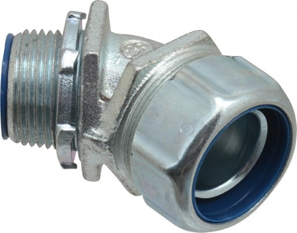 Thomas & Betts 5344 Conduit Connector: For Liquid-Tight, Malleable Iron, 1" Trade Size 