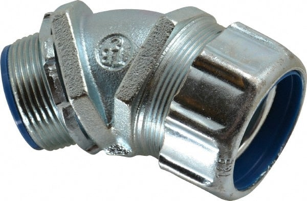Thomas & Betts 5345 Conduit Connector: For Liquid-Tight, Malleable Iron, 1-1/4" Trade Size 