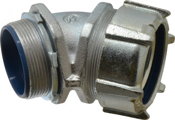 Thomas & Betts 5347 Conduit Connector: For Liquid-Tight, Malleable Iron, 2" Trade Size 