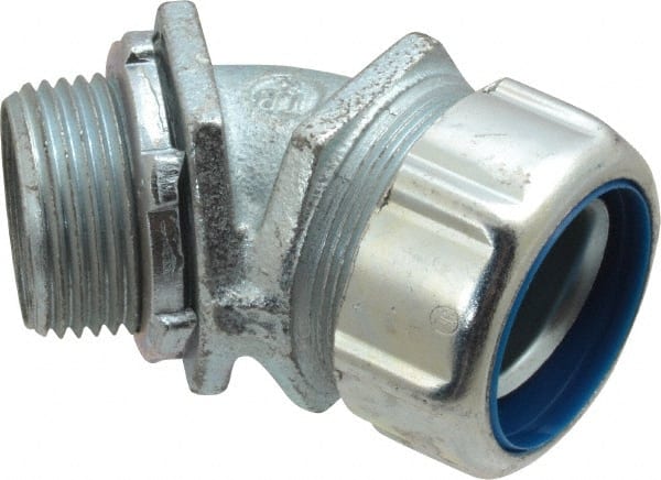 Thomas & Betts 5244 Conduit Connector: For Liquid-Tight, Malleable Iron, 1" Trade Size 