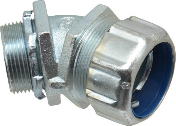 Thomas & Betts 5245 Conduit Connector: For Liquid-Tight, Malleable Iron, 1-1/4" Trade Size 