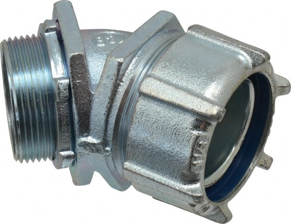 Thomas & Betts 5246 Conduit Connector: For Liquid-Tight, Malleable Iron, 1-1/2" Trade Size 