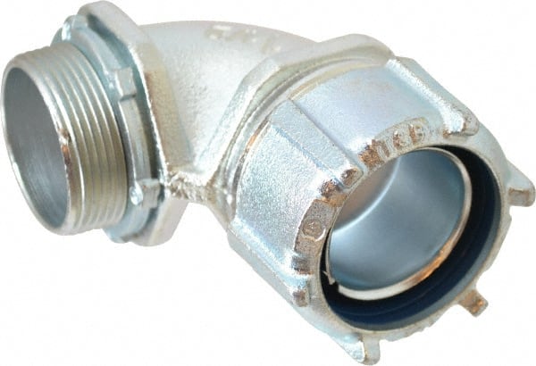 Thomas & Betts 5256 Conduit Connector: For Liquid-Tight, Malleable Iron, 1-1/2" Trade Size 