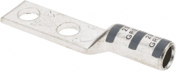 Rectangle Ring Terminal: Non-Insulated, 4 AWG, Compression Connection