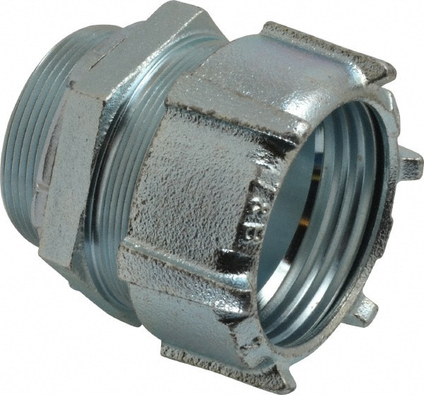 Thomas & Betts 8621 Conduit Connector: For Rigid & Intermediate (IMC), Malleable Iron, 2" Trade Size 