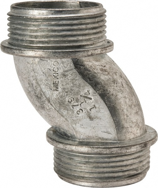 Thomas & Betts HO224 Conduit Nipple: For Rigid & Intermediate (IMC), Die Cast Zinc, 1-1/4" Trade Size Image