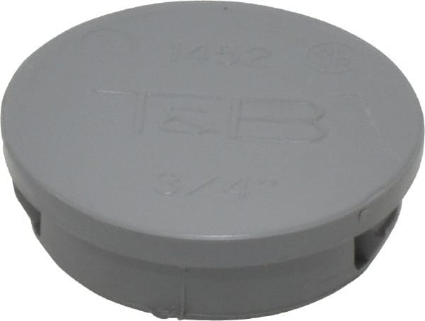 Electrical Enclosure Knockout Plug: Thermoplastic, Use with Rigid Conduit & IMC Conduit