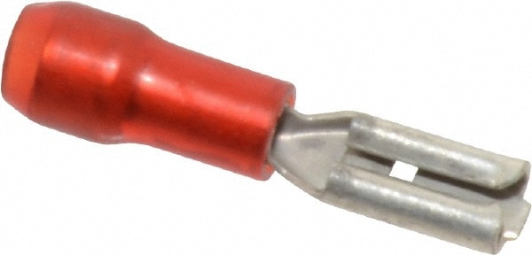 Thomas & Betts RA18-110F Wire Disconnect: Female, Red, Nylon, 22-18 AWG, 0.11" Tab Width Image