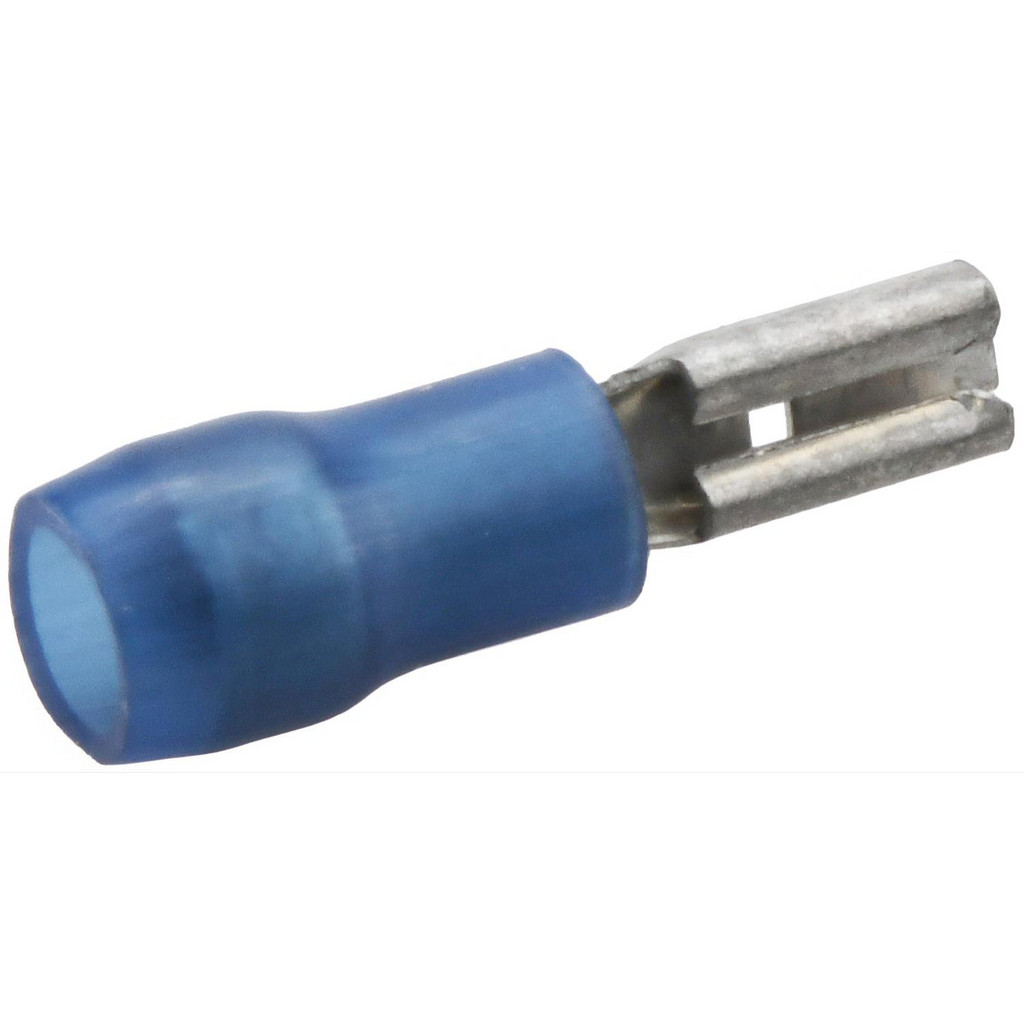 Thomas & Betts Wire Disconnect: Female, Blue, Nylon, 16-14 AWG, 1/8 Tab Width | Part #RB14-110F