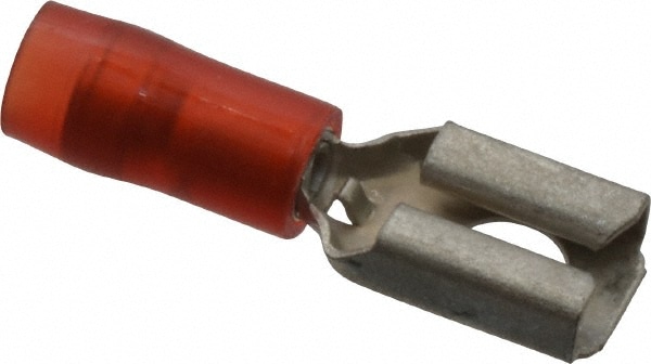 Thomas & Betts RA18-250F Wire Disconnect: Female, Red, Nylon, 22-18 AWG, 1/4" Tab Width Image