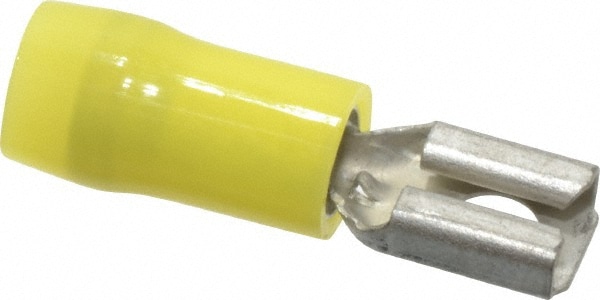 Thomas & Betts RC10-250F Wire Disconnect: Female, Yellow, Nylon, 12-10 AWG, 1/4" Tab Width Image