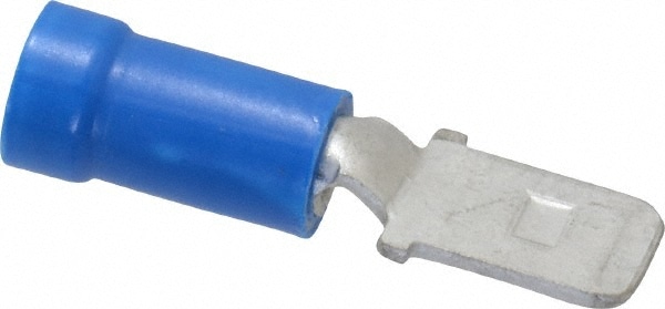 Thomas & Betts 14RB-250T Wire Disconnect: Male, Blue, Vinyl, 16-14 AWG, 1/4" Tab Width Image