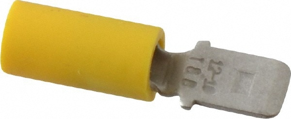 Thomas & Betts 10RC-250T Wire Disconnect: Male, Yellow, Vinyl, 12-10 AWG, 1/4" Tab Width Image