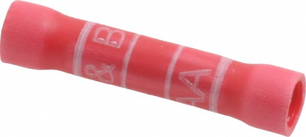 Thomas & Betts 2RA18X Butt Splice Terminal: Fully Insulated Vinyl, Crimp-On Connection Image