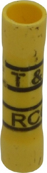 Thomas & Betts 2RC10X Butt Splice Terminal: Fully Insulated Vinyl, Crimp-On Connection Image