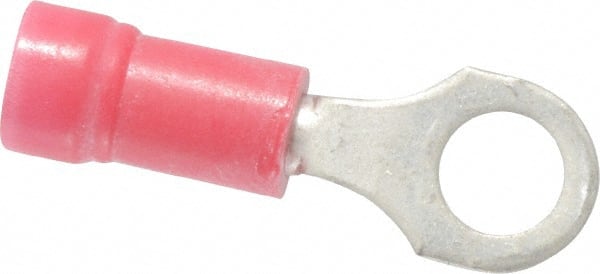 Thomas & Betts 18RA-10 D Shaped Ring Terminal: Partially Insulated, 22 to 16 AWG, Crimp Connection 