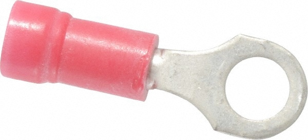 Thomas & Betts 18RA-10 D Shaped Ring Terminal: Partially Insulated, 22 to 16 AWG, Crimp Connection 