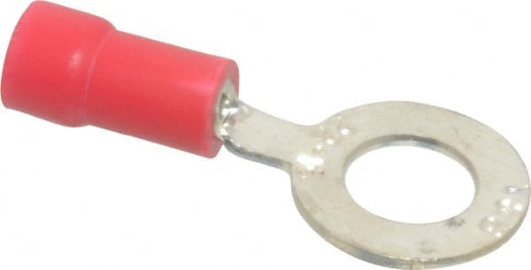Thomas & Betts 18RA-14 D Shaped Ring Terminal: Partially Insulated, 22 to 16 AWG, Crimp Connection 