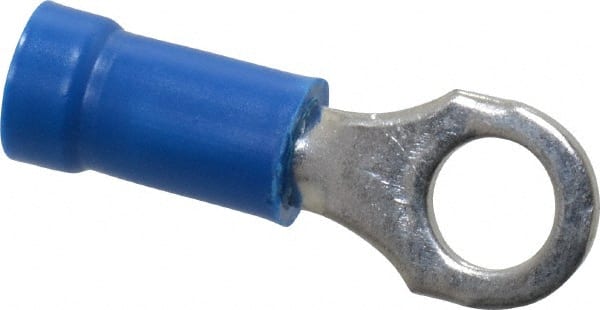 Thomas & Betts 14RB-10 D Shaped Ring Terminal: Partially Insulated, 18 to 14 AWG, Crimp Connection 