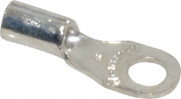 Thomas & Betts B14-6 D Shaped Ring Terminal: Non-Insulated, 18 to 14 AWG, Crimp Connection Image